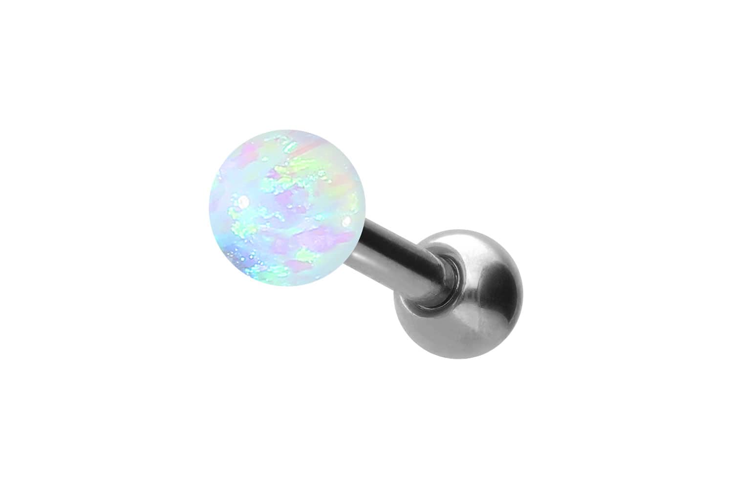 Chirurgenstahl Ohrpiercing SYNTHETISCHER OPAL